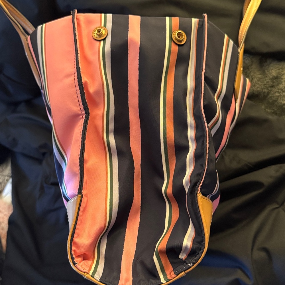 Tory Burch Multicolor Striped Tote - Picture 6 of 7